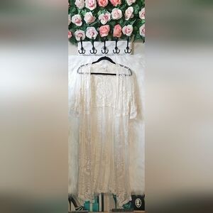 Rachel Zoe *Rare* 2000's Cream Lace Overlay